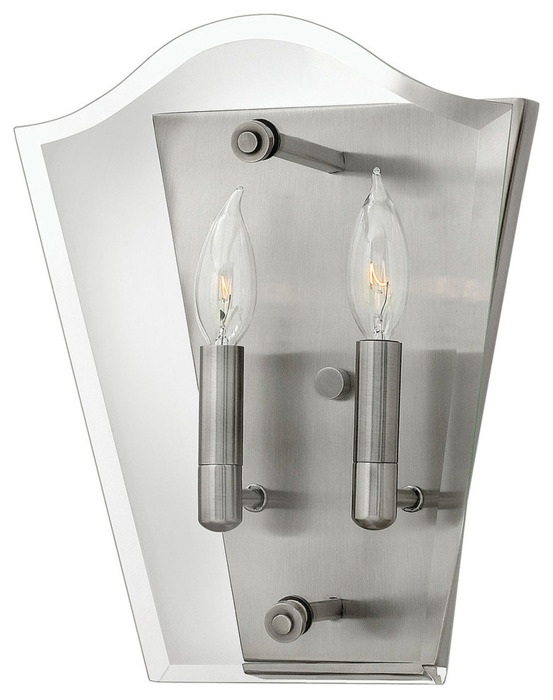 Hinkley Wingate 2-Light Wall Sconce, Polished Antique Nickel