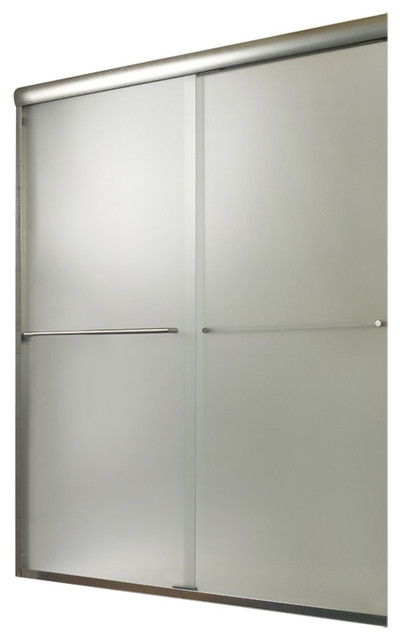 1 4 Frameless Sliding Shower Door Contemporary Shower Doors