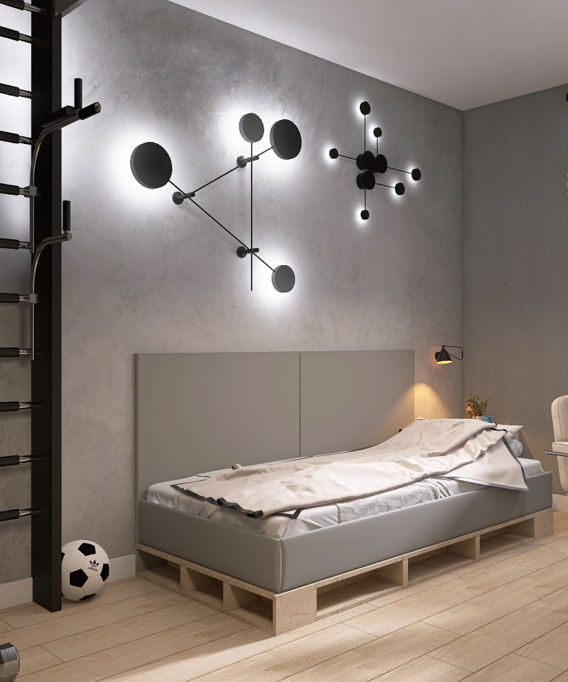 КУХНЯ-ГОСТИНАЯ + СПАЛЬНЯ И КОМНАТА ДЛЯ СЫНА 54 КВ.М.