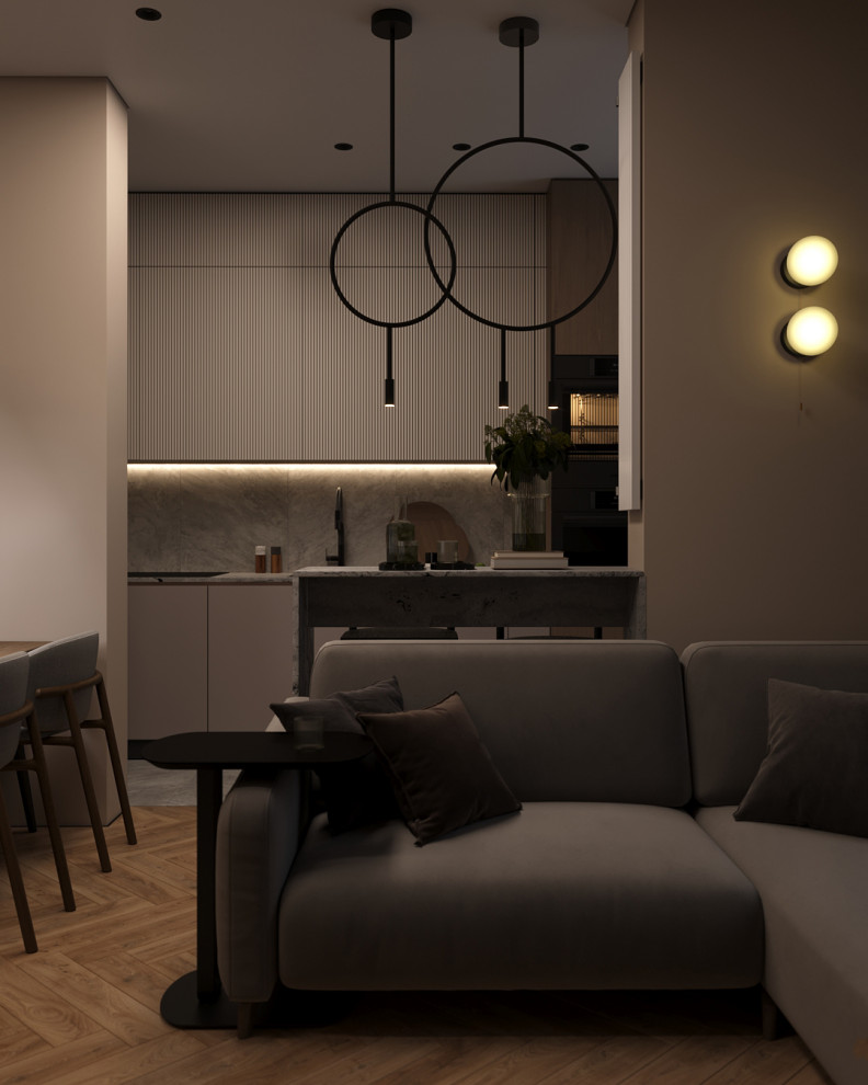 Травертин и дерево