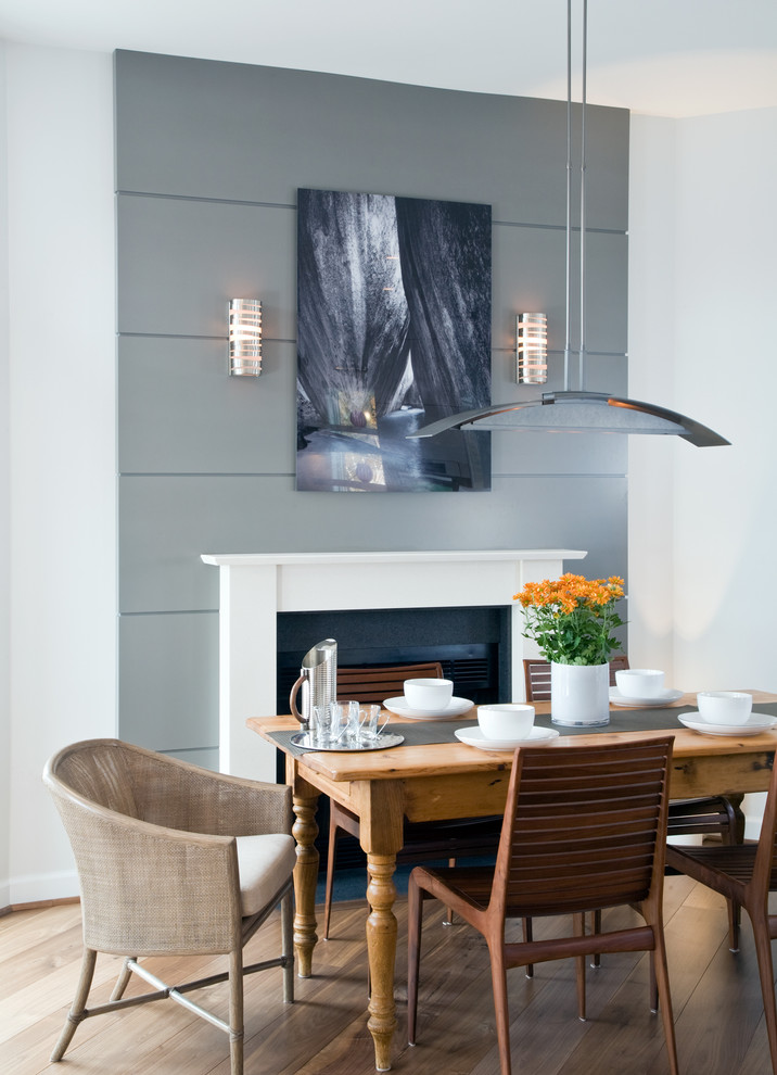 Example of a trendy dining room design in Baltimore