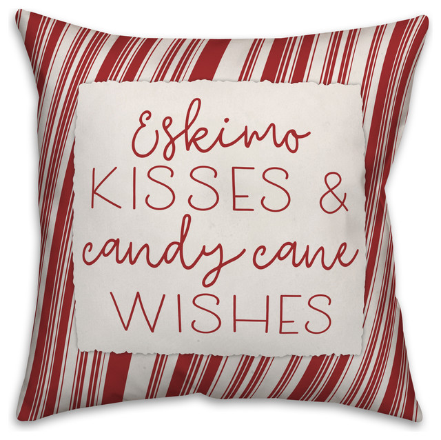 candy cane shaped pillow