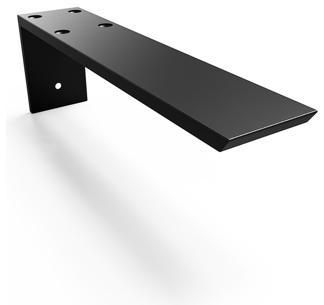 Hidden Granite Countertop L Bracket 18" Finish Matte Black Brackets by Iron Supports Houzz