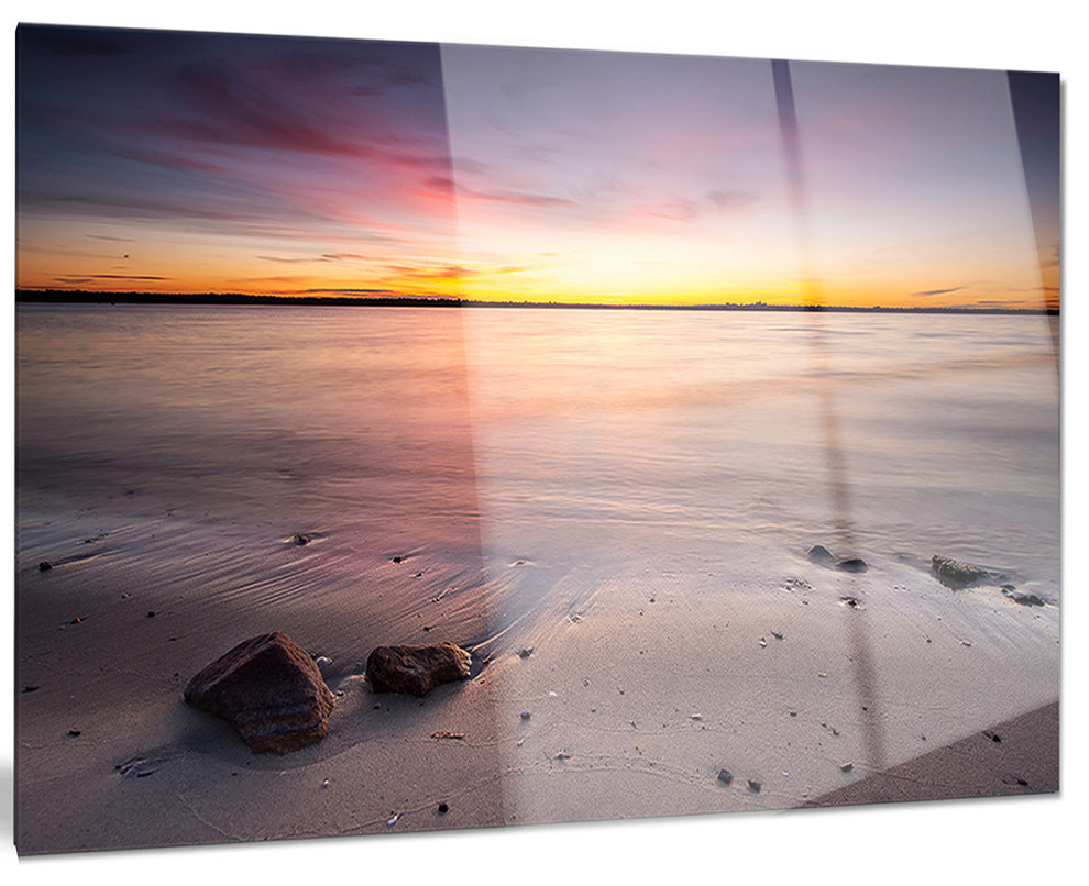 "Beautiful Natural Sea during Sunrise" Metal Wall Art, 40"x30" Beach