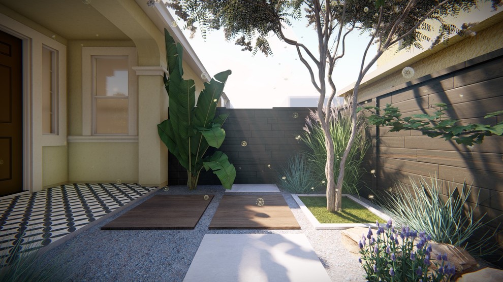 Design ideas for a contemporary garden in San Francisco.