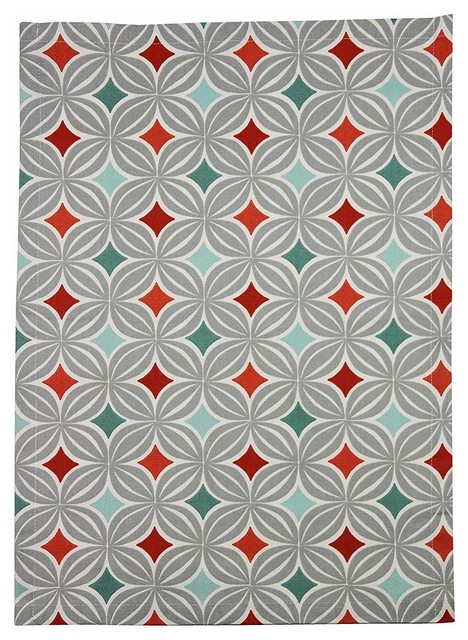 McAlister Laila Tea Towel, Terracotta Orange, Set of 2