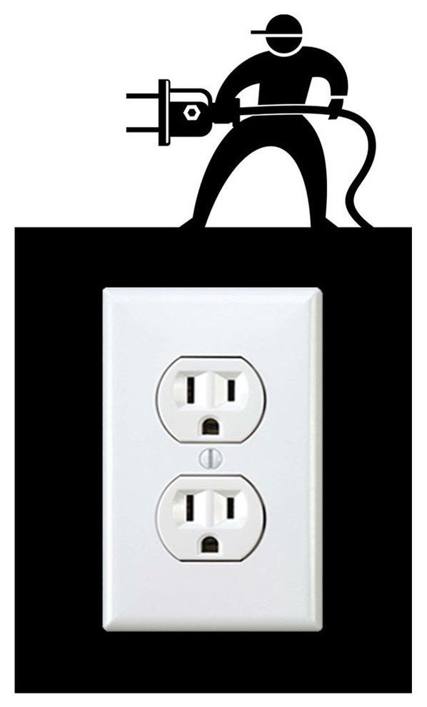 Outlet Power Man Sticker