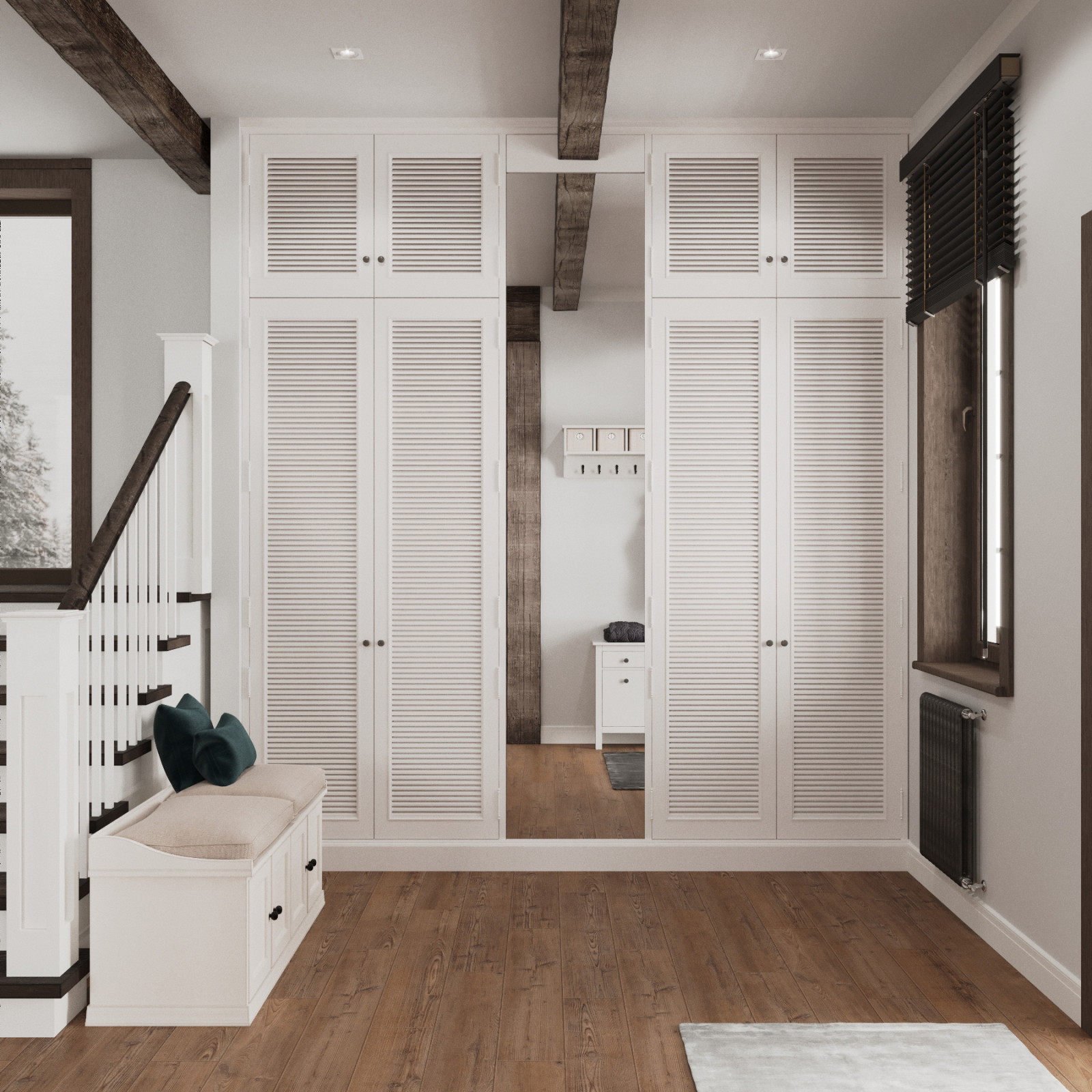 Дизайн интерьера гостиной на Луговой 41кв м