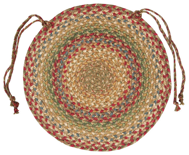 Home Spice Azalea Jute Braided Chair Pad 15 Round