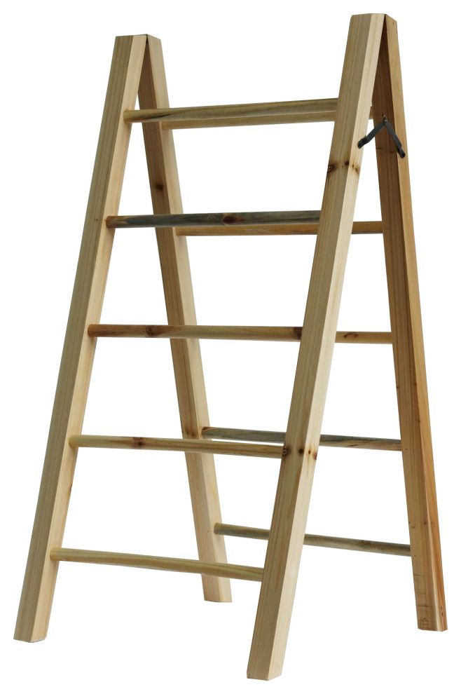 AFrame Design LG Wooden Foldable Tabletop Display Ladder
