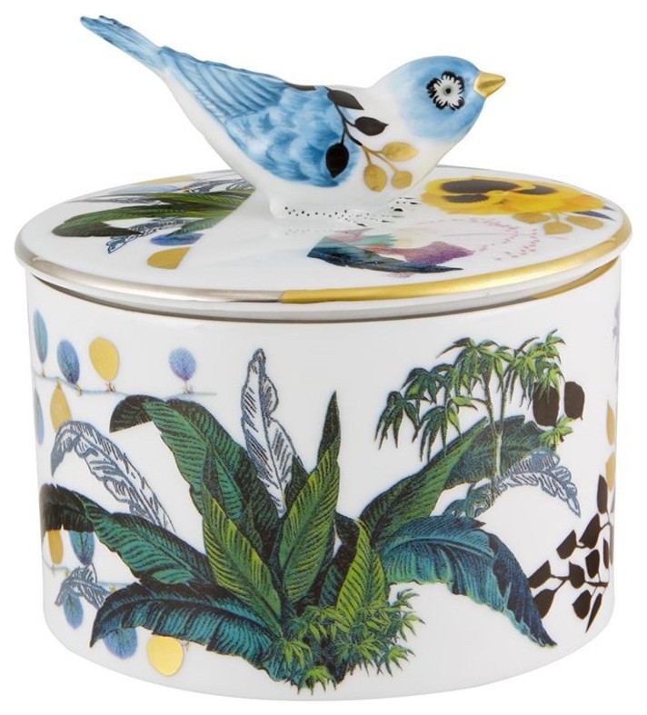 Vista Alegre Porcelain Primavera Decorative Box Carri?�a By Christian Lacroix