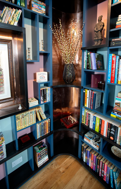 Comic Haven Bookcase eclectic-living-room