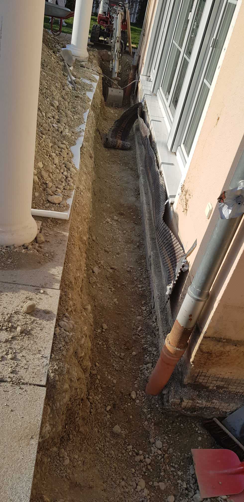 Tiefbau Gebäudeabdichtung