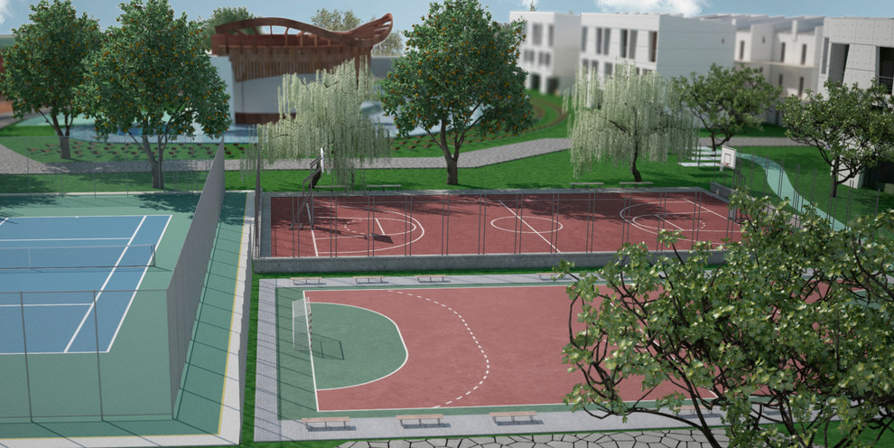 анимационный и спортивный блоки пансионата