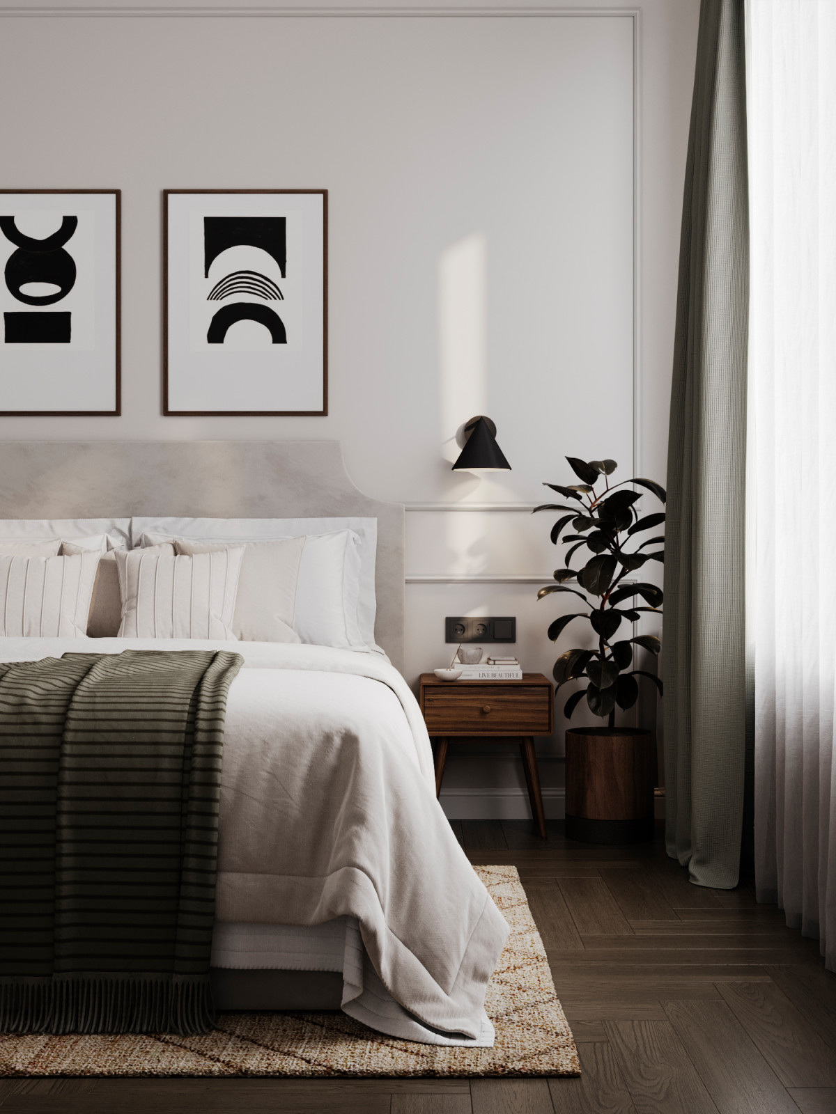 Уютный интерьер в ЖК Западный Порт