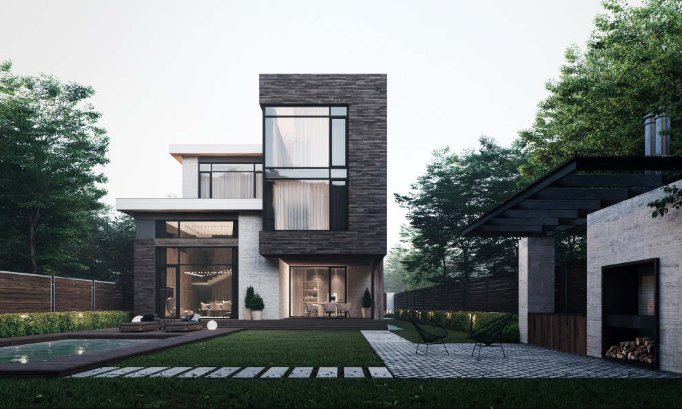 современный жилой дом с лифтом