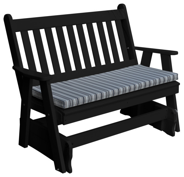 Poly Traditional English Glider, 4 Foot Contemporary Outdoor