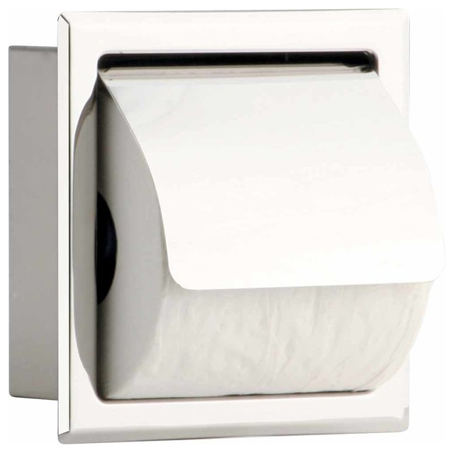 Toilet Paper Holder Stainless Steel Polished With Lid Toilet Paper Holder Stainless Steel