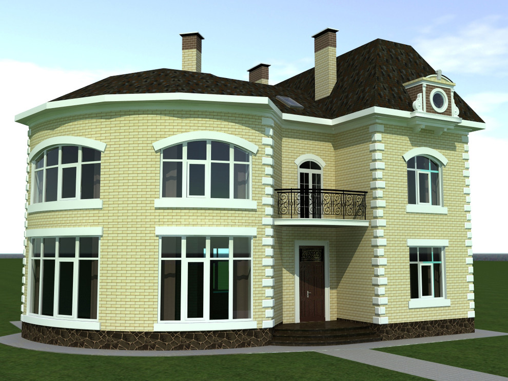 Дизайн фасада основного дома