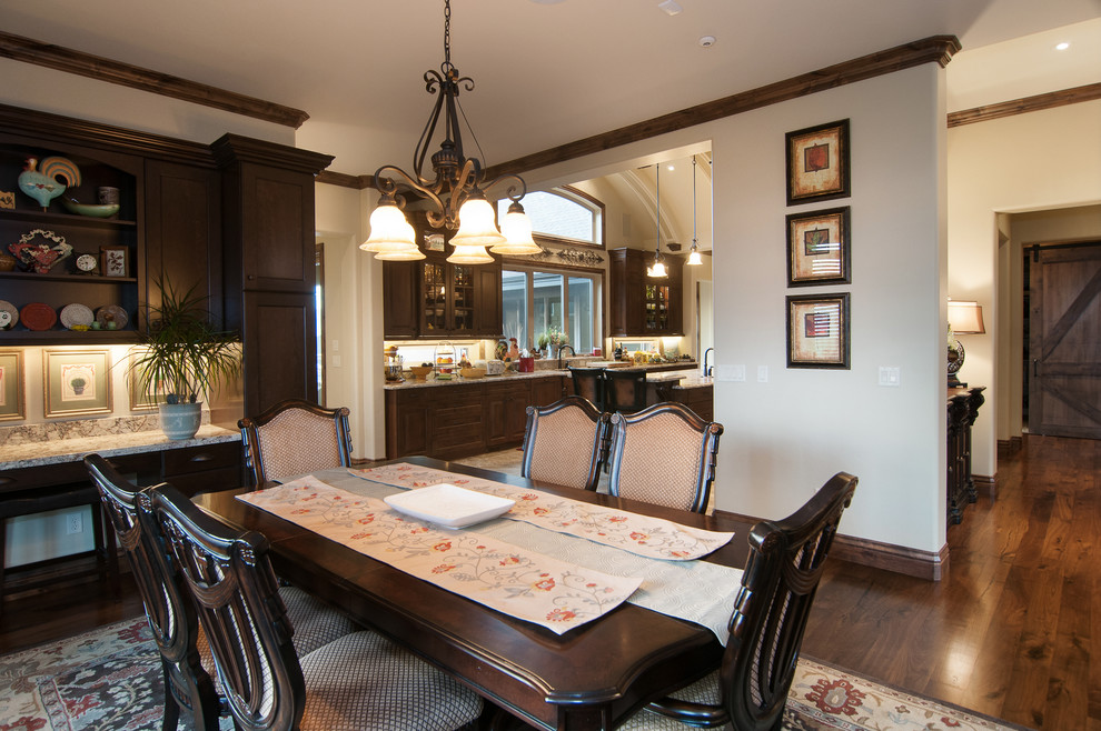 This is an example of a mediterranean dining room in Salt Lake City.