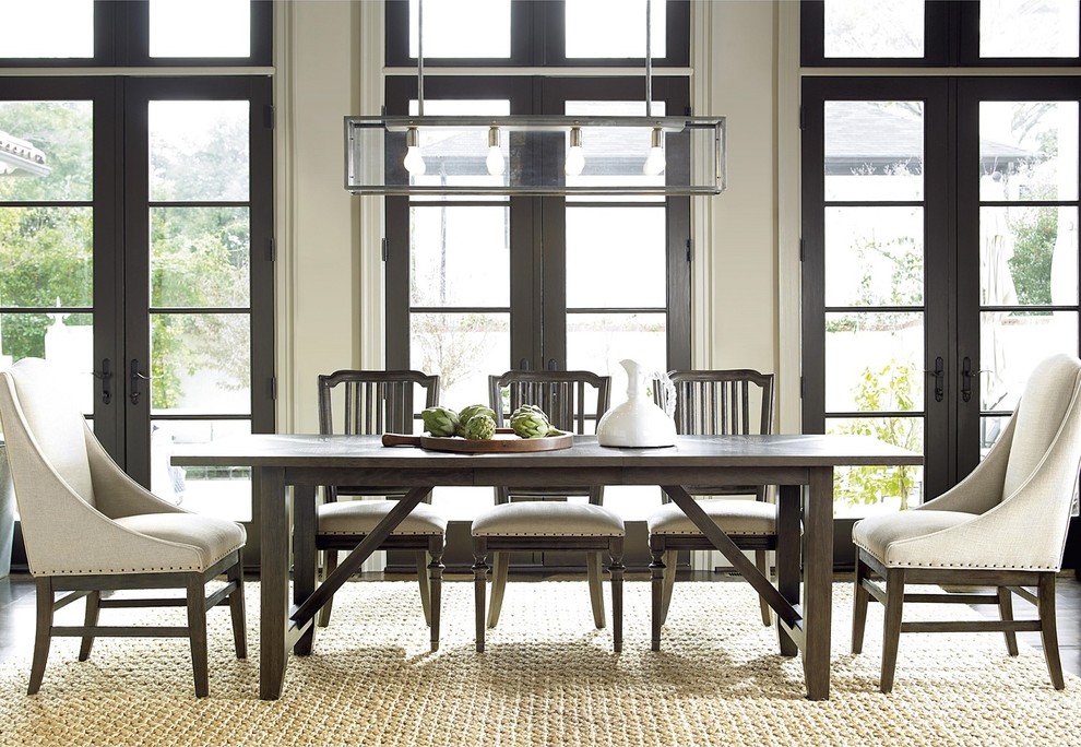 Inspiration for a country dining room in Dallas.