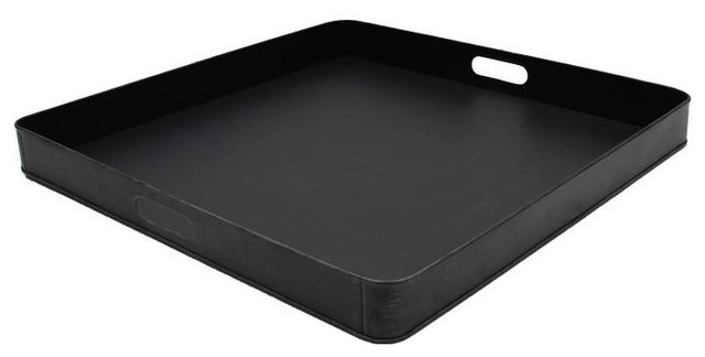 Square Metal Serving Tray, Large
