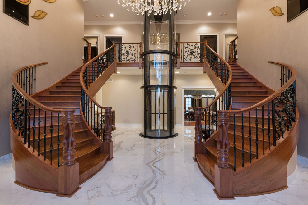 Luxury Custom Home Mango, Morton Grove - Traditional - Staircase ...