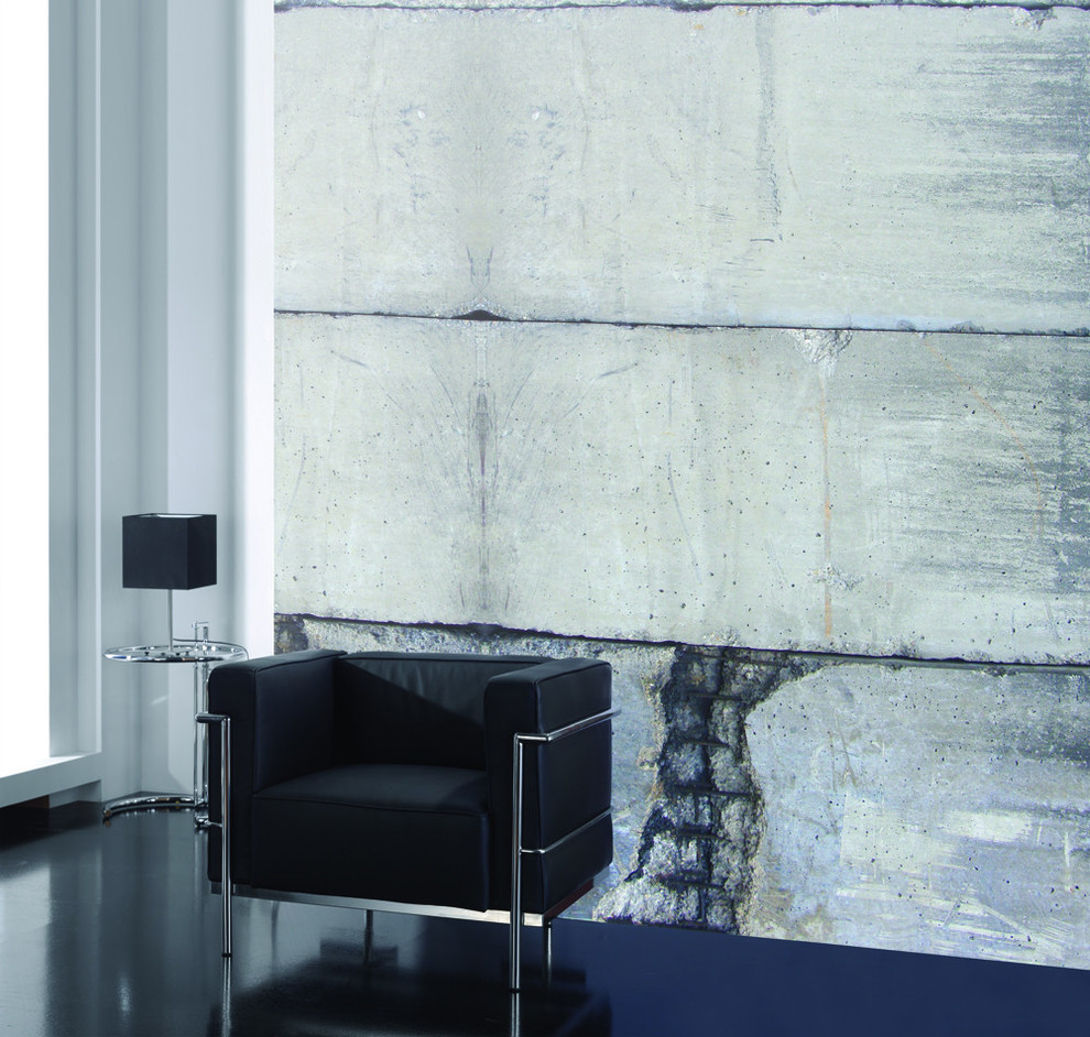 Concrete Band Mural Wallpaper Contemporary Wallpaper by Walls Republic Houzz