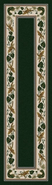 Emerald Three Sisters Rug, Green, 2'x8', Runner