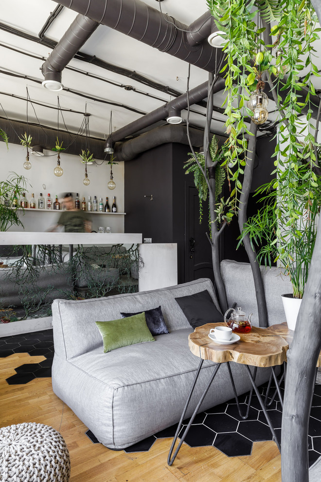 Дизайнерский проект "Зеленое" кафе в Краснодаре