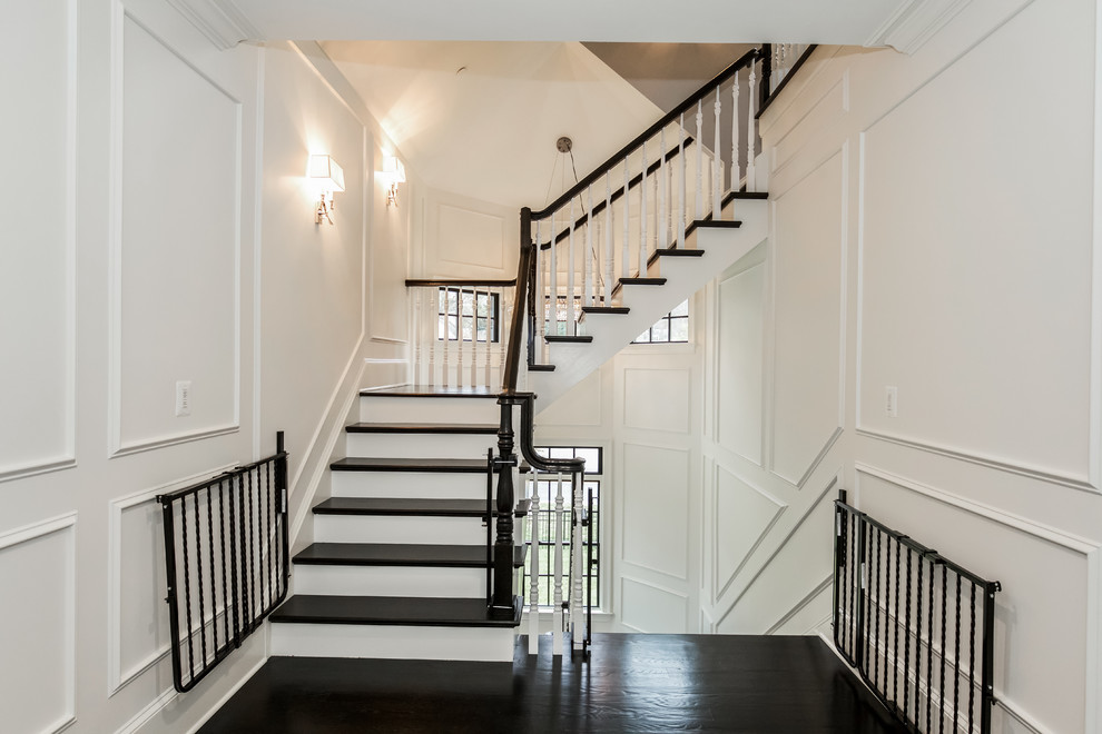 Example of a transitional staircase design in DC Metro