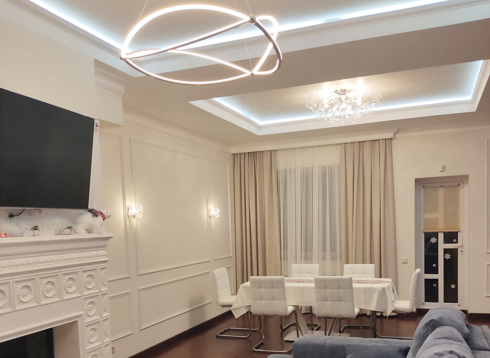 КОМПЛЕКТАЦИЯ ЗАГОРОДНОГО ДОМА ПЛОЩАДЬЮ 450,0М2 ОСВЕЩЕНИЕМ, МЕБЕЛЬЮ, ТЕКСТИЛЕМ.