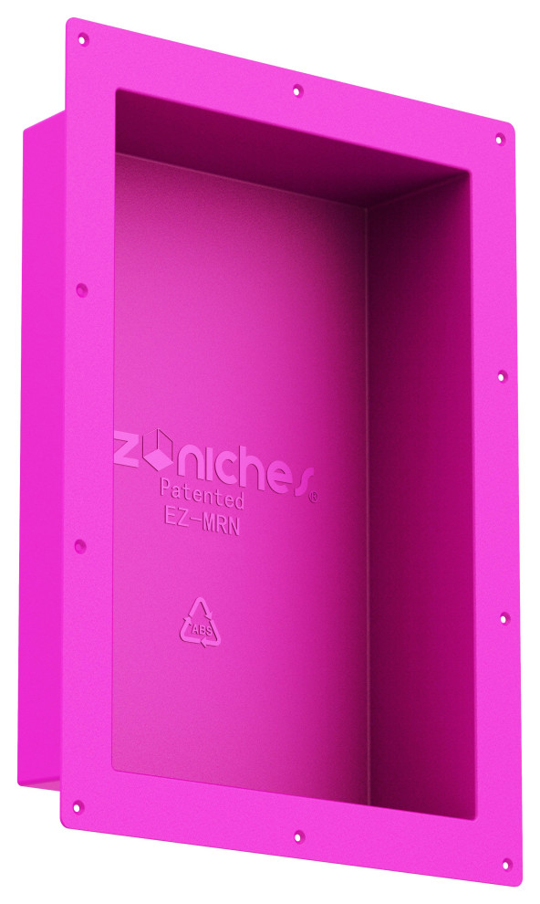 EZ-NICHES USA - 5 Sizes - Tile Ready Bathroom Wall Recessed Shower Shampoo Shelf, 11" X 16"