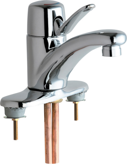 Chicago Faucets 2200-4E2805AB Centerset Bathroom Faucet - Chrome