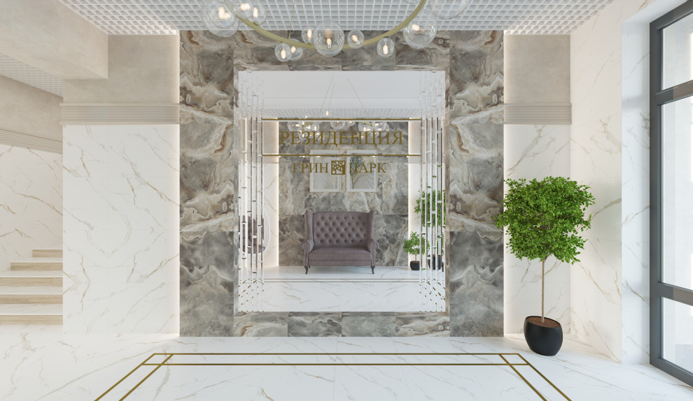 Входная группа ЖК  Резиденция Грин Парк