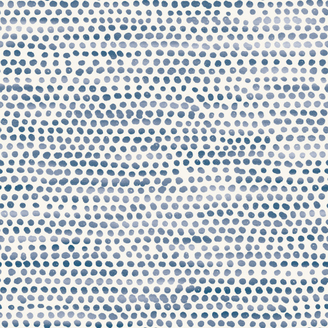 Moire Dots Peel and Stick Wallpaper, Blue Moon, 28 Sq Ft