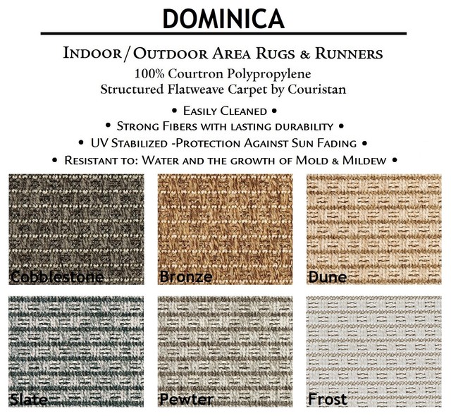 Couristan DOMINICA Area Rug Indoor/Outdoor Carpet, 1 Sample 6