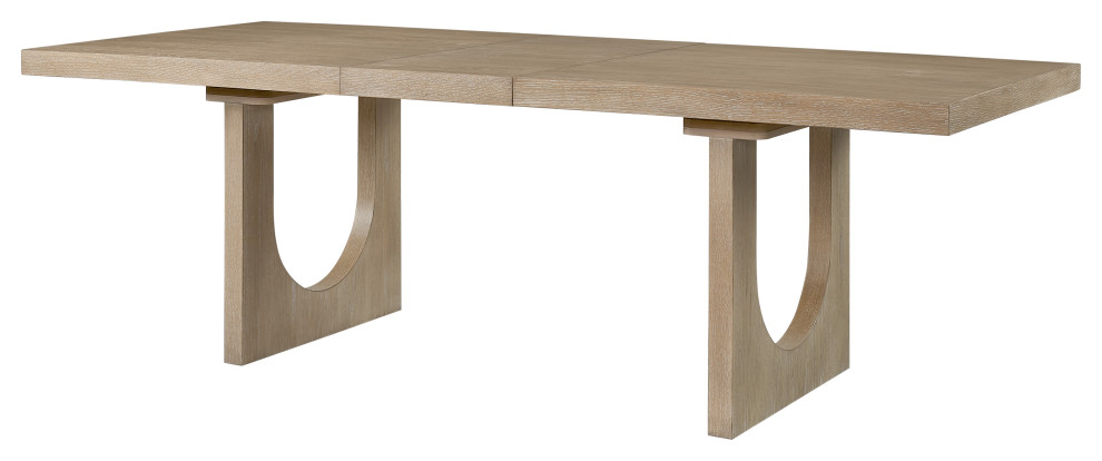 Modern Wood Kitchen Table, Dining Table, Light Brown - Modern - Dining