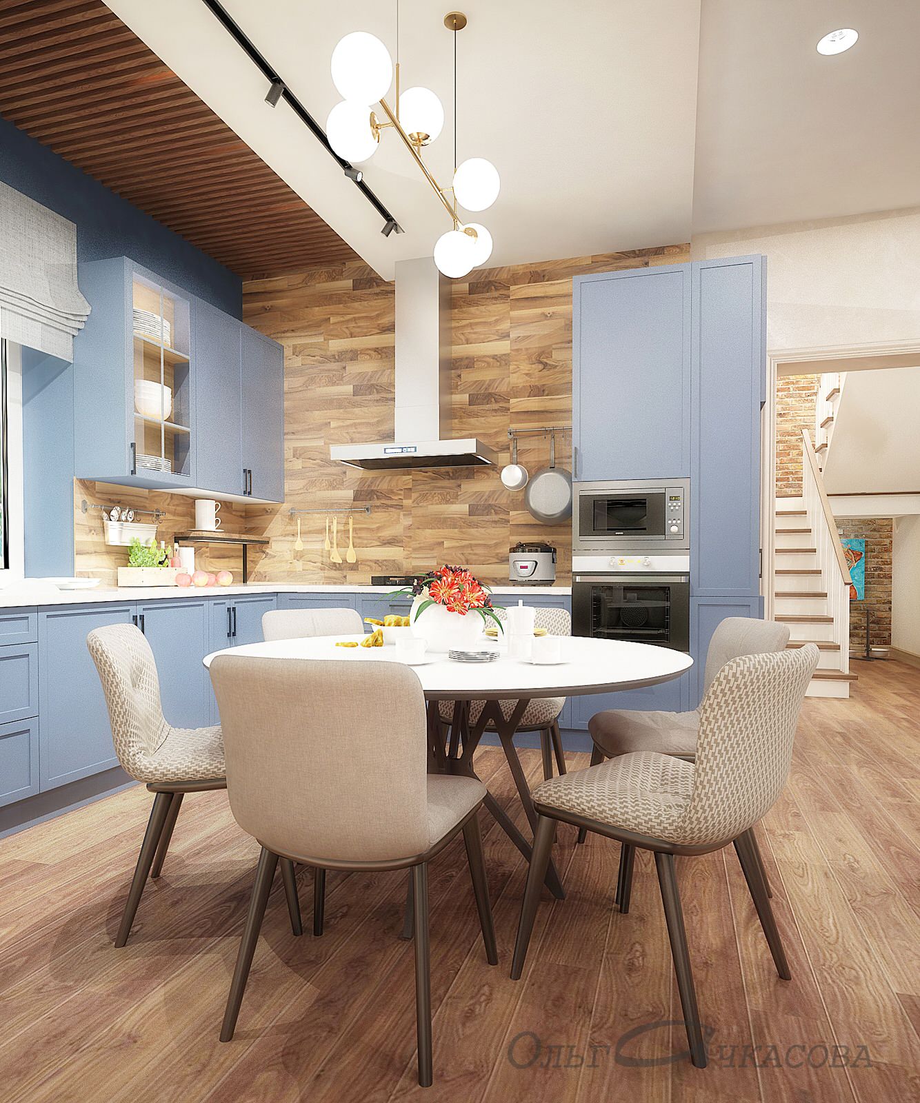 Уютный дом для молодой семьи с двумя детьми (1 этаж)