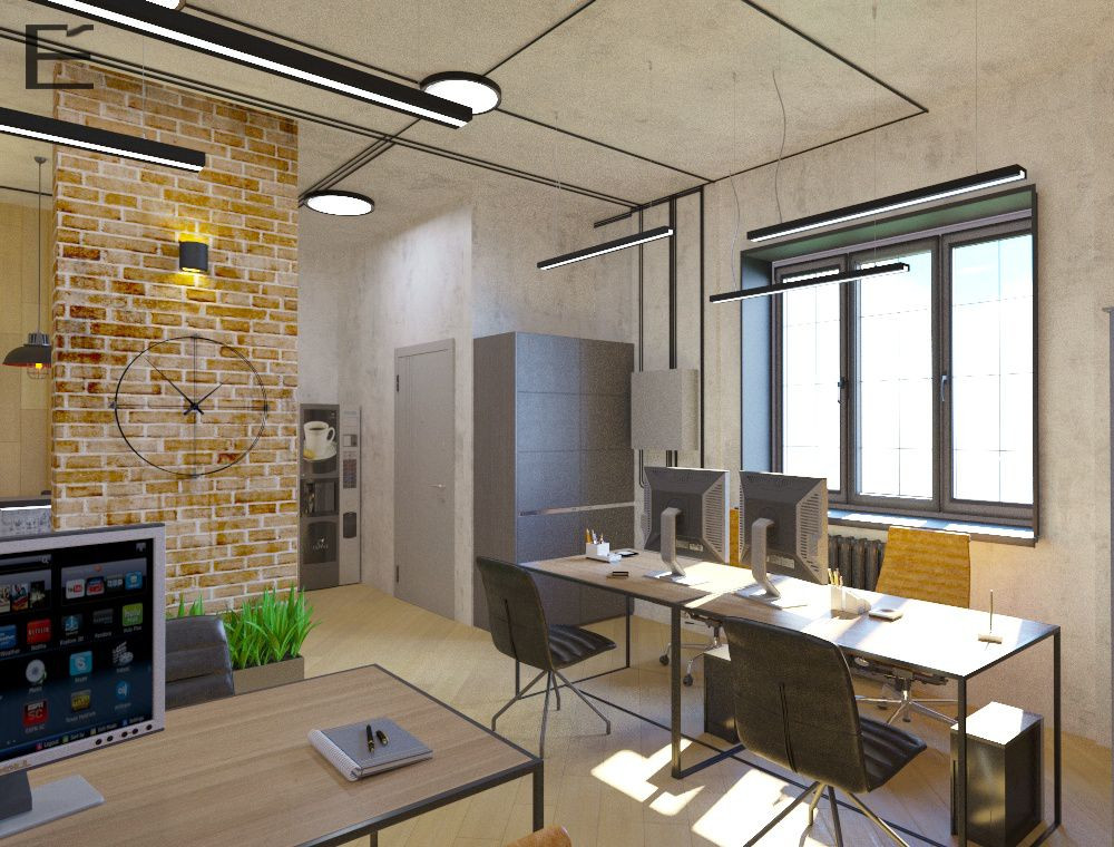 Офис страховой компании в стиле ЛОФТ