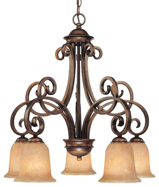 Dolan Designs Medici 5 Light Chandelier English Bronze