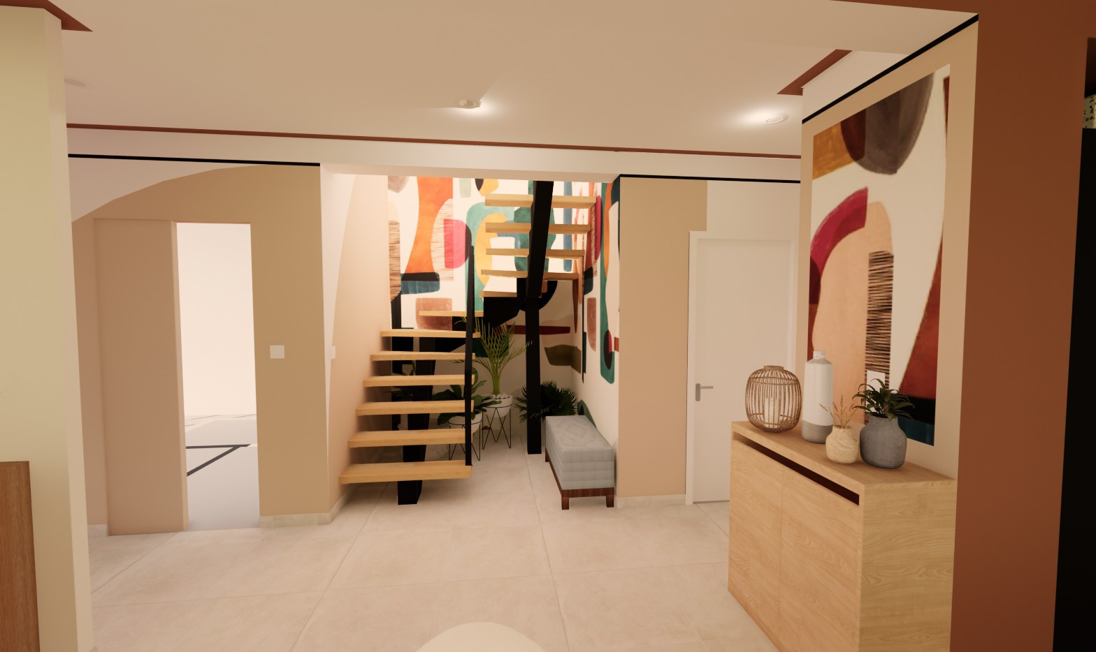 Créer une ambiance arty et chaleureuse dans une superbe maison contemporaine