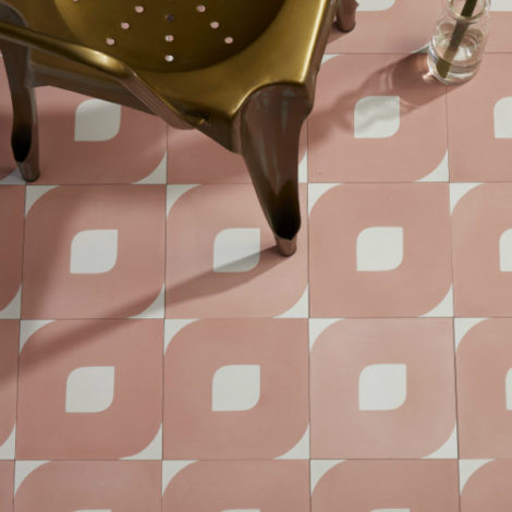 Encaustic Tiles amerikansk-craftsman-badrum