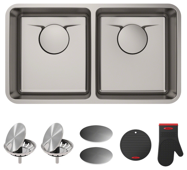 Kraus 33 Undermount 50 Kitchen Sink Stainless Steel Accessories Contemporary Sinks By Usa Inc - Kraus Forteza Sink Accessories Kraus 33 Undermount 50 Kitchen Sink Stainless Steel Accessories Contemporary Sinks By Usa Inc - Kraus Forteza Sink Accessories