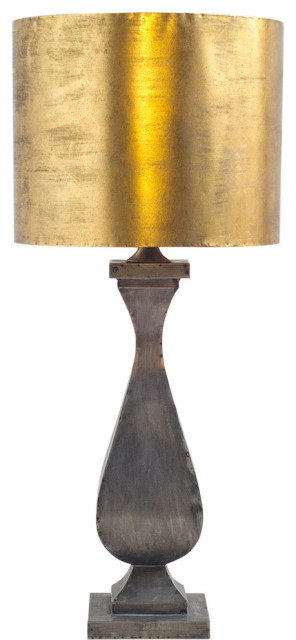 Mercana Industrial Table Lamp With Gold Finish 65278