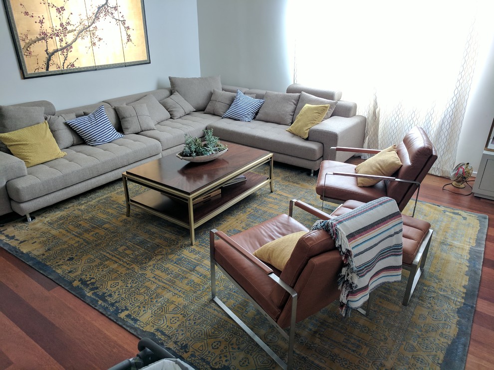 How to arrange furniture with new rug