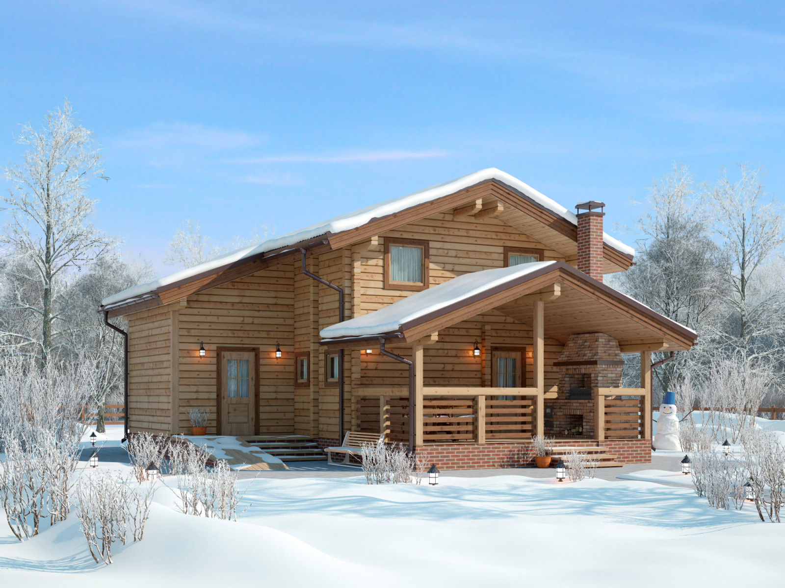 Баня из клееного бруса | Пегас 118