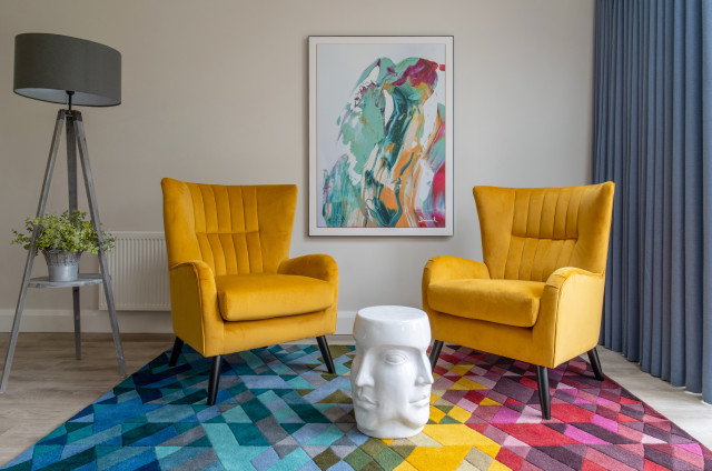 Contemporary colourful family home contemporary-living-room