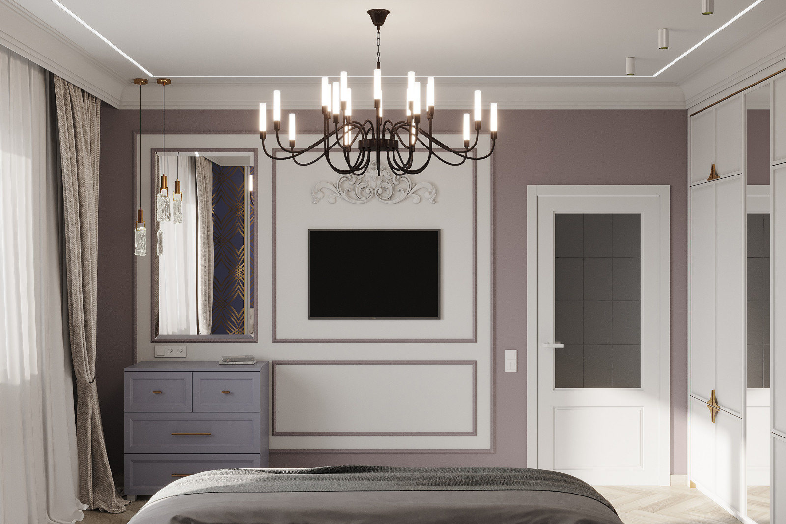 Дизайн двухкомнатной квартиры на Спортивной