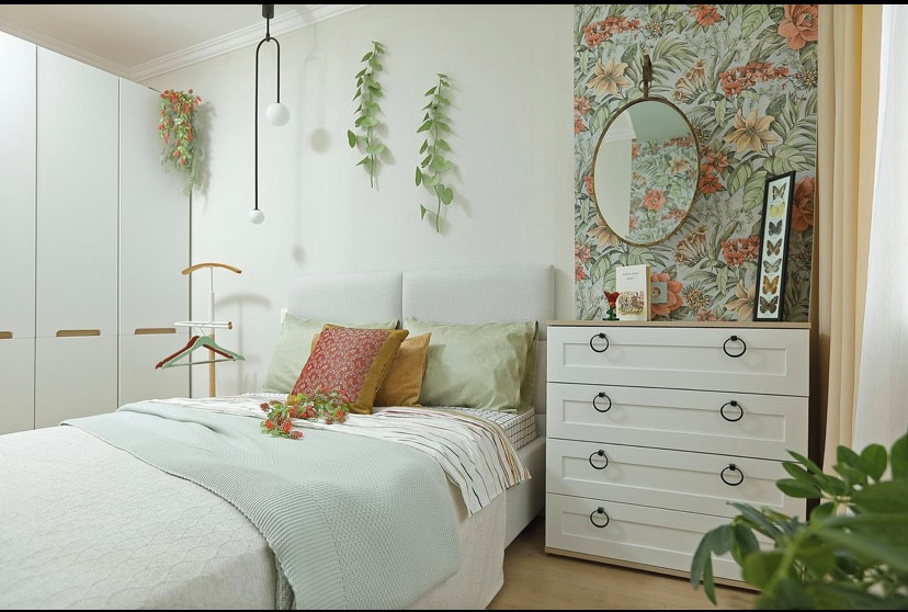 Весна в спальне и лето на кухне